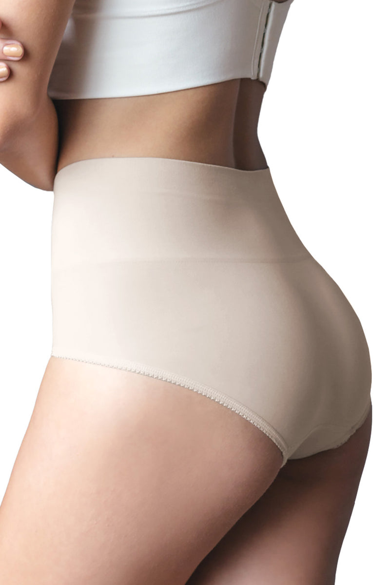 Seamless Control Panty with Double-Layer Waist