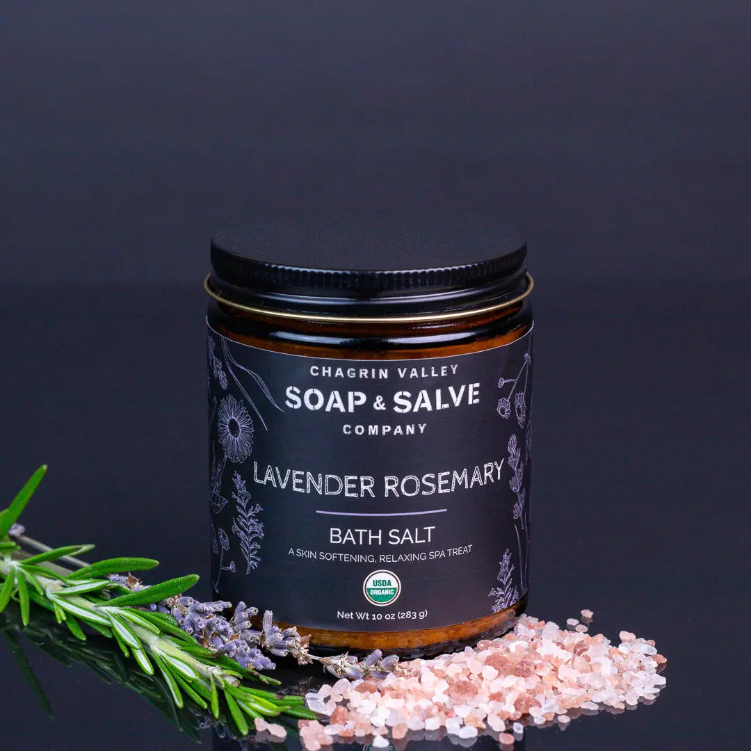 Bath Salt: Lavender Rosemary Chagrin Valley Soap & Salve