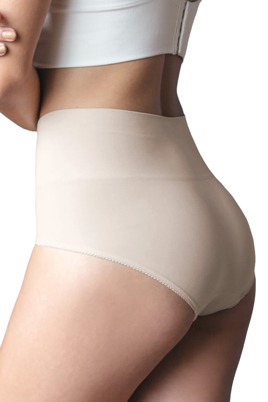 Seamless Control Panty with Double-Layer Waist