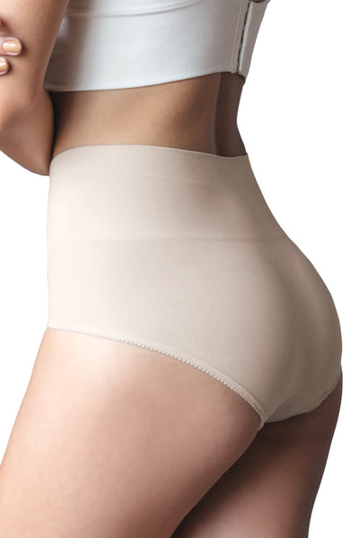Seamless Control Panty with Double-Layer Waist