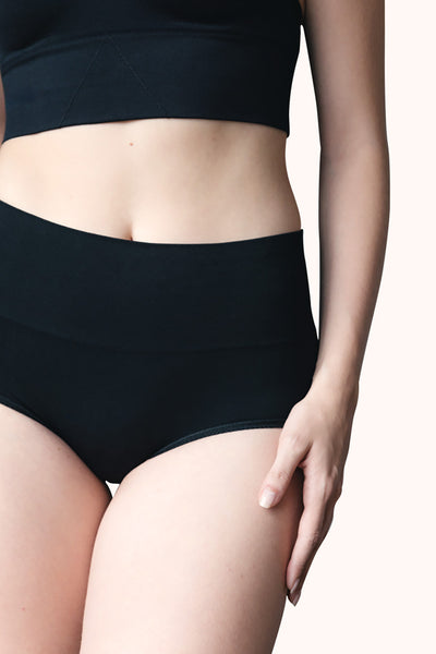 Seamless Control Panty with Double-Layer Waist