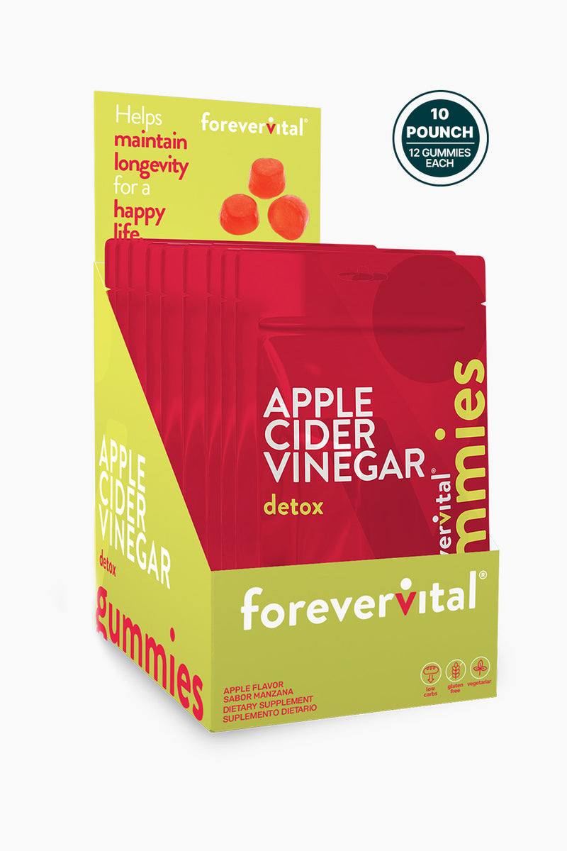 Forevervital Apple Cider Vinegar Gummies Dispenser x10